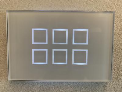 Placca in vetro touch teknoimpianti