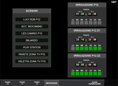 Interfaccia Web di supervisione scenari