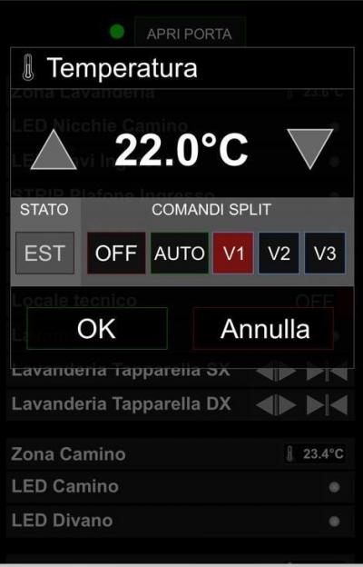 Interfaccia Web App clima